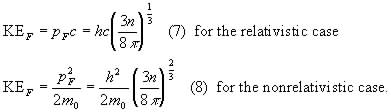 Kinetic energies for relativistic and non relativistic cases